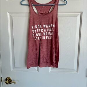 Women's Pink Graphic Tank Top